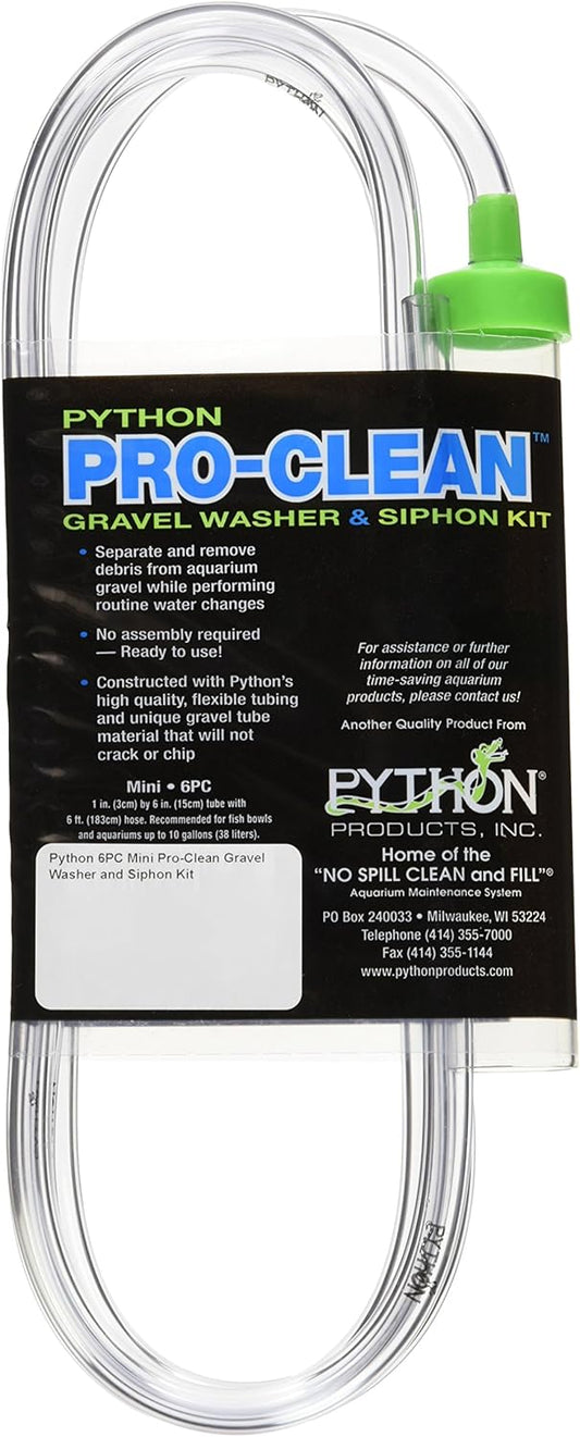 Python Pro Clean-Mini 1" x 6" Tube with 6 ft. Hose