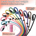FOVRLZSE 11-Pack Dog Leashes, 4.6FT, 10mm Braided Nylon, 11 Assorted Colors