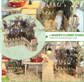 Hamster Cage Sprays Flower Foraging Holder - Natural Wood Feeding Stand, Small Pet Habitat Accessories for Hamsters Mous