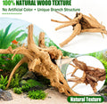 4PCS Natural Spider Wood, 4-8" Driftwood for Aquarium & Reptile Tank Decor
