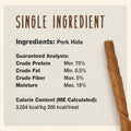 Cadet Gourmet Pork Roll Twists Dog Chews, 5 Count, 10"