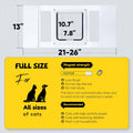 【Solid Wood】 Cat Door for Window,Fit Width 21"-25" Window,3-Min Install,Solid Wood Frame,Window Cat Door,Hd High-Transpa