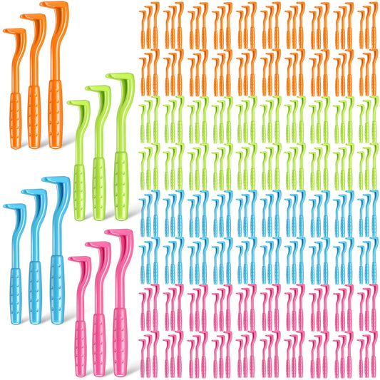 Qualirey 180 Pcs Tick Remover Tool for Dogs and Cats Tick Removal Twister Tweezers for Head and Body, 3 Sizes (Blue, Green, Orange, Rose Red)