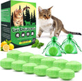 Cat Deterrent Outdoor, 12 Pack Natural Peppermint Oil Cat Deterrent Outdoor& Indoor with Essential Oils Keep Cats Away f