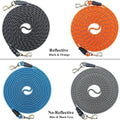 15/20/40/60/75FT Long Dog Tether, Tie Out Rope Dog Lead for Yard