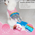 cyeollo Mermaid Dog Halloween Costumes for Small Dogs Holiday Outfit, S