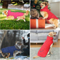 Petglad Waterproof Dog Winter Coat with Pocket, Fleece Snow Vest for Dogs