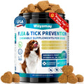 Woyamay Flea and Tick Prevention for Dogs Chewables, 200 Soft Treats, Natural Dog Flea and Tick Treatment, Oral Flea Chews for Dogs Supplement, Flea and Tick Chews for Dogs Puppies, All Breeds & Sizes