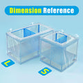 AQUANEAT Fish Tank Breeder Small Mesh Net Fry Saver Aquarium Spawn Hatchery Isolation with Suction Cups Hatchery Incubat