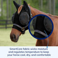 SmartEquine Comfort Horse Fly Mask with SmartCore Technology, Horse Size