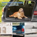 Dog Ramp for Car, 74"x 20" Large Folding Pet Stair Ramp with Non-Slip Mesh, Extra Wide Dog Steps for Medium & Large Dogs