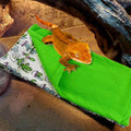 Dnoifne Reptile Sleeping Bag, Reptile Pets' Sleeping Bag Set with Pillow and Blanket, Hideout Habitat with Soft Warm for