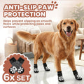 Anti Slip Dog Socks - 6 Pack | Dog Socks to Prevent Paw Licking - Small