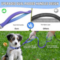 Roses&Poetry Hands Free Dog Leash with Zipper Pouch, 6-9ft Bungee Waist Leash for Medium Large Dogs Walking, Running Lea