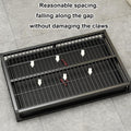 Dog Potty Tray Toilet Pee Pad Holder Dog with Reinforcing Crossbeam Training Tray Metal Pet Litter Box for Indoor Outdoor Easy to Clean Keeps Paws Floors Clean Black S: 21.3 x 14.7 x 3.2 Inch