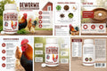 Farmalab Natural Dewormer Internal & External 100 Tabs Poultry NO Egg Withdrawal Needed - Vitamin for Poultry Rooster Hen Chicken Baby Chick
