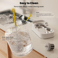 JUNSPOW Automatic Cat Water Dispenser with Stainless Steel Bowl