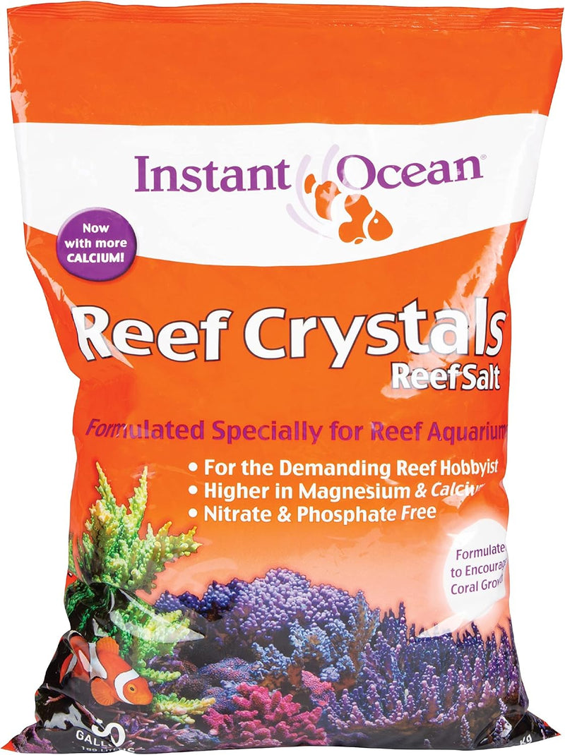 Instant Ocean Reef Crystals Reef Salt for Reef Aquariums, 50 Gallons