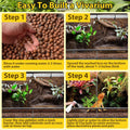 Legigo 10 LB Organic Expanded Clay Balls Terrarium Substrate for Reptiles