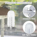 Turtle Toys for Aquatic Turtle Tank Accessories, Brush and 4 Balls