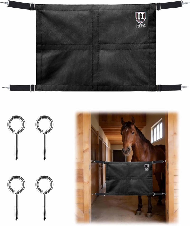 Harrison Howard 27'' x 19'' Stall Guard for Horses, Screw Eyes