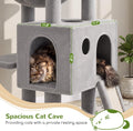 Globlazer Heavy Duty Cat Tree, 70 inch Sturdy Cat Tree for Indoor Cats Extra Large Cat Tower with Scratching Post, Hammock, Cat Condo for Adult Cats Kittens, F70 Pro, Light Grey