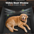 FURTIME Large Dog Car Seat, Upgraded PU Leather Back Seat Extender with Hard Bottom, Waterproof Pet Car Seat Cover for Medium Sized Dog, Pet Hammock for Cars, SUVs, Trucks