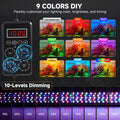 fishkeeper Smart LED Aquarium Light with One-Key Real-Time Sync Function