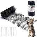 Hmyomina 8.2FT Cat Scat Mat for Cats - Anti-Digging Prickle Strips to Repel Cats, Include 6 Staples, Humane & Easy to Install Outdoor/Indoor Spike Mat