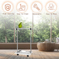 Tandefio Parrot Stand Bird Play Stand 21.65 x 15.35 x 27.95 Inches Large Metal Stainless Steel Bird Playstand Adjustable