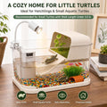 Baby Turtle Tank Starter Kit with UVA/UVB Lamp and Water Filter