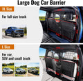 MAXFUT Dog Car Barrier,Full Around Pet Divider Net for Full Size Truck