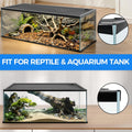 REPTI ZOO Terrarium Screen Cover with Cable Control for Reptile & Aquarium Tank, 36x18 inch Durable Steel Frame & Mesh T