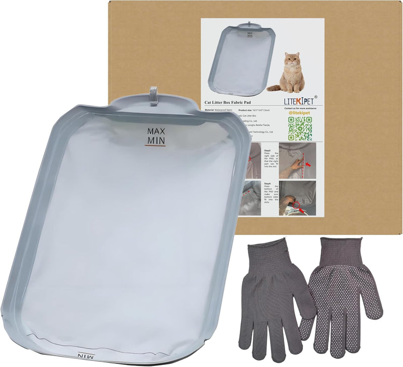 Smart Cat Litter Box Accessories Waterproof Pad Soft Fabric Liner/Pad Soft Mat Removable Liner for 95L Automatic Cat Litter Box