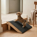 Wooden Dog Ramp for Stairs, 4.3"/5.5" Height Adjustable Pet Ramp