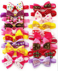 PET SHOW Cute Bow Ties Collar for Small Dogs Puppy Cats Adjustable Bowties Neckties Pet Grooming Accessories Assorted Ra