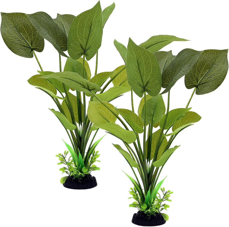 ALEGI Silk Aquarium Plants, 12 Inch Artificial Silk Plants Decorations
