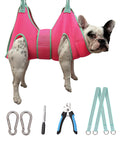 Kkiimatt Dog Grooming Hammock, Medium Hanging Harness Holder Hanger for Nail Clipping,Nail Trimming Hammock,Dog Sling Restraint with Thick Fabric Neck Support for Claw Care