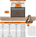 NWK Dog Gate for Stairs and Doorways 43''X30'' Fits 36 to 40 Inch Opening