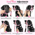 HIGO Dog Head Collar, Adjustable Head Collar for Dogs, No Pulling Head Halter, Training Nose Leash, 3 Pattern Muzzle Lea