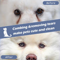 Patelai 20 Pieces Tear Stain Remover Comb Dog Flea Comb Stainless Steel