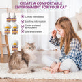 Cat Calming Pheromone Diffuser Kit – 2 Plug-Ins & 4 Refills (48ml), Cat Anxiety & Stress Relief, Multi Cat Calming Diffu
