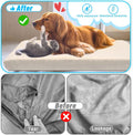 Dog Bed Covers Replacement Washable 100% Waterproof Dog Bed Sheets, Soft & Noiseless Pet Bed Cover 2 Pack 44" x 35" Beig