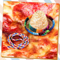 Bearded Dragon Sombrero Hats, Bearded Dragon Clothes Accessories Lizard Straw Hat with Adjustable Chin Strap Small Pet H