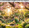 Hummingbird Swings and Perches for Outdoor, Rust-Resistant Metal, 2 Pack