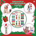Talltalk 240 Pcs Christmas Dog Bow Ties, Adjustable Xmas Neckties
