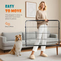 NEWBULIG Dog Playpen Indoor 8 Panels 24 Inch, Metal Outdoor Dog Fence Pen