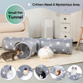 JanYoo Bunny Tunnel Rabbit Hideout Cat Toys for Rabbits Accessories 3 Ways