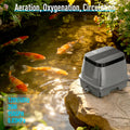 AquaMiracle Linear Air Pump ZP-40/ZP-60/ZP-100 for Pond Aeration, 635/950/1600GPH Septic Air Pump Pond Aerators for Outd