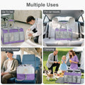 Soft-Sided Cat Carrier for 2 Cats, Gray, Breathable Mesh Design, Airline Approved Travel Bag for Small to Large Cats, Ex